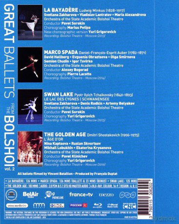 Great Ballets Bolshoi Vol.2 [4xBlu-Ray]