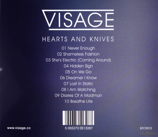 Visage: Hearts And Knives [CD]