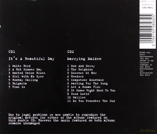 Its A Beautiful Day: ItS A Beautiful Day/Marrying Maiden [CD]
