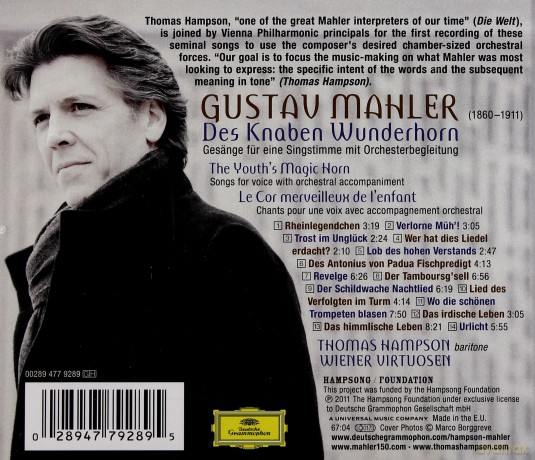 Thomas Hampson: Mahler: Des Knaben Wunderhorn [CD]