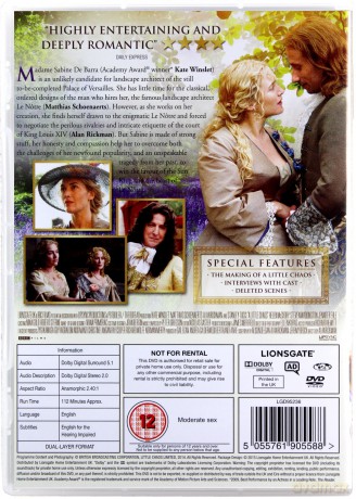 Little Chaos (Odrobina chaosu) [DVD]