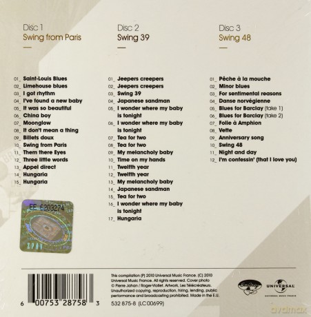Jazz In Paris: Django Reinhardt: Swing In Paris [3CD]