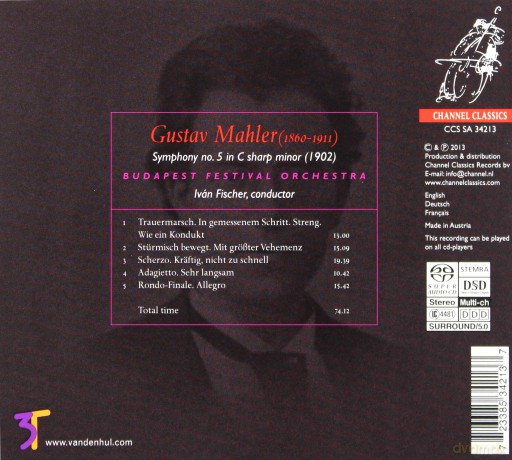 Ivan Fischer: Mahler/Symphony No 5 [3CD]