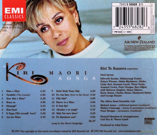 Kiri Te Kanawa: Maori Songs [CD]