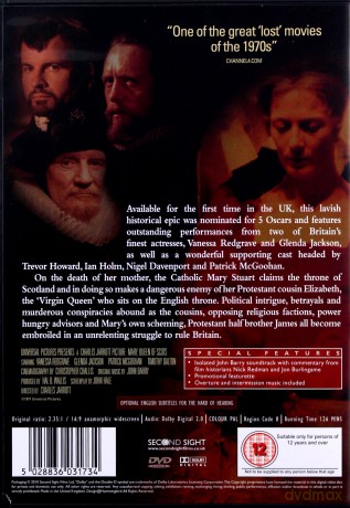 Mary Queen Of Scots (Maria, królowa Szkotów) [DVD]