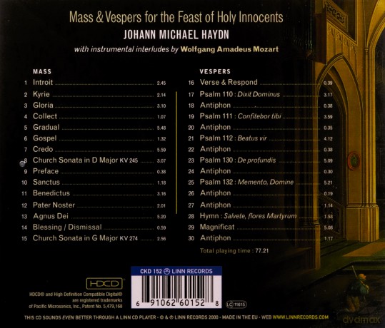 American Boychoir: Mass And Vespers [CD]