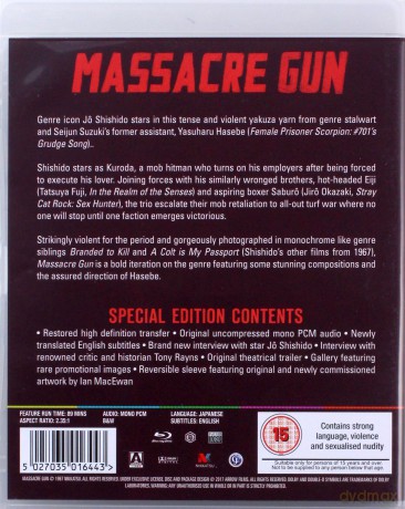 Massacre Gun [Blu-Ray]