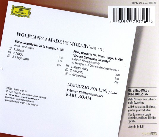 Maurizio Pollini: Mozart: Piano Concertos (Originals) [CD]
