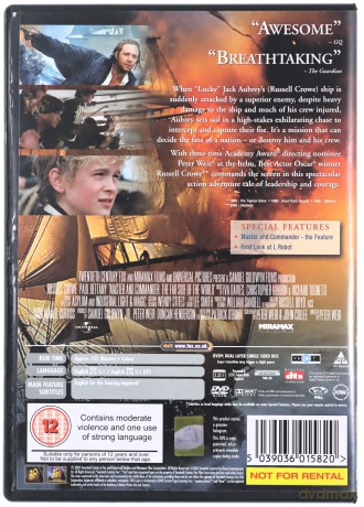 Master And Commander The Far Side Of The World (Pan i władca - Na krańcu świata) [DVD]