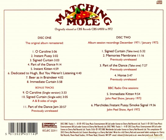 Matching Mole: Matching Mole [2CD]