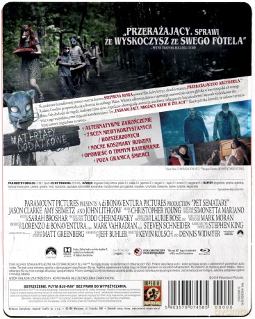 Smętarz dla zwierzaków (steelbook) [Blu-Ray]