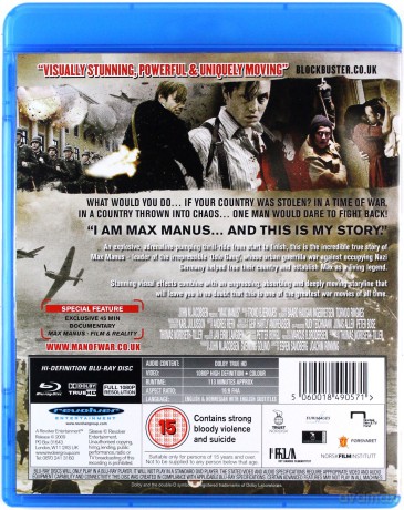 Max Manus (Men Of War) [Blu-Ray]