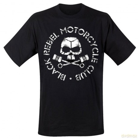Black Rebel Motorcycle Club: White Logo, Black, Men's (S) [T-Shirt]