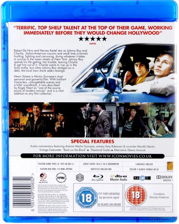 Mean Streets Special Edition (Ulice nędzy) [Blu-Ray]