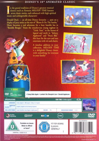 Melody Time (Kolorowe melodie) [DVD]