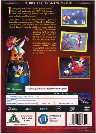 Melody Time (Kolorowe melodie) [DVD]