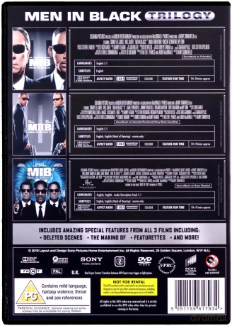 Men In Black - Trilogy (2019 Repackage) [3DVD]