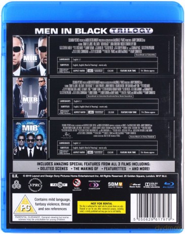 Men In Black 1-3 Trilogy (Faceci w czerni 1-3) [3xBlu-Ray]