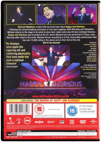 Michael Mcintyre Happy Glorious 2015 [DVD]