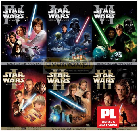 Gwiezdne Wojny Pakiet Komplet wszystkich części [6DVD]