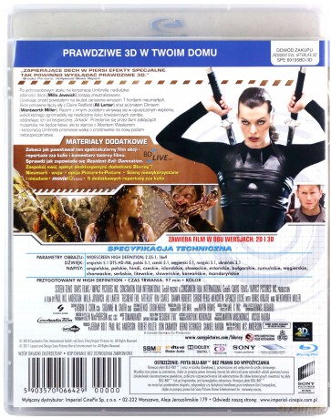 Resident Evil 4: Afterlife [Blu-Ray 3D]
