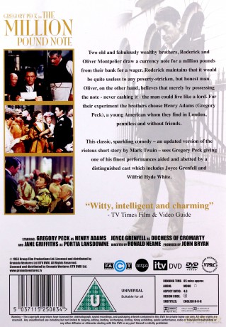 Million Pound Note (Milioner bez grosza) [DVD]