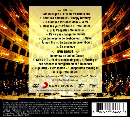 Joe Dassin: Symphonique (digipack) [CD]+[DVD]