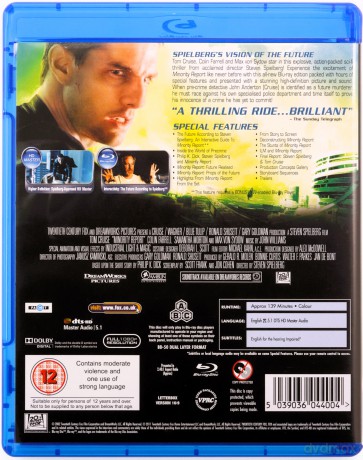 Minority Report (Raport mniejszości) [Blu-Ray]