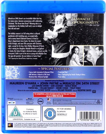 Miracle On 34th Street (Cud na 34. ulicy) [Blu-Ray]