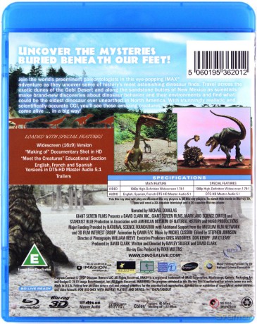 Dinosaurs Alive! 3D (Dinozaury żyją 3D) [Blu-Ray 3D]