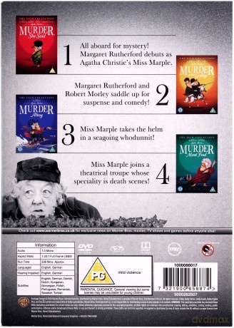 Kolekcja Agathy Christie: Śmierć ma okna / Ahoj zbrodnio / Morderstwo w hotelu Gallop / Morderstwo najgorszego sortu [4DVD]