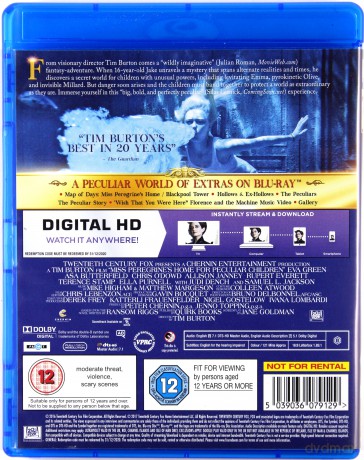 Miss Peregrines Home For Peculiar Children (Osobliwy dom pani Peregrine) [Blu-Ray]
