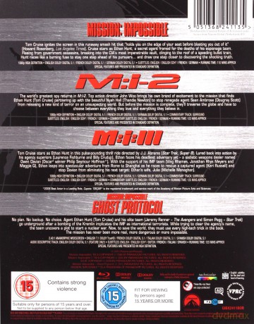 Mission Impossible 1-4 [4xBlu-Ray]