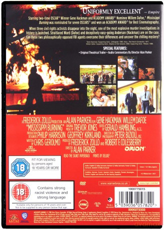 Mississippi Burning (Mississippi w ogniu) [DVD]