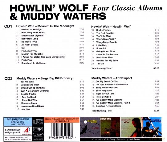 Howlin Wolf: Moanin In The Moonlight/Howlin Wolf/Sing [CD]