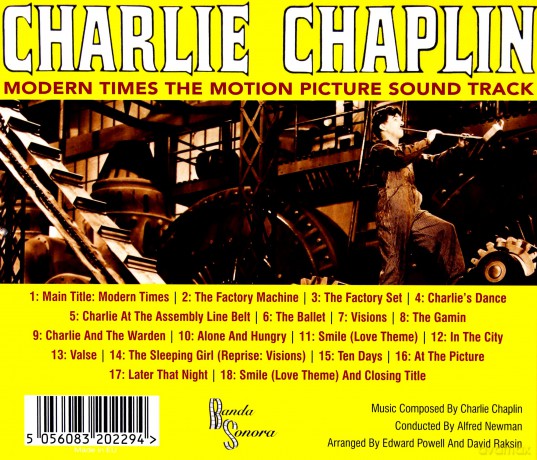 Charlie Chaplin Conducted By Alfred Newman: Modern Times [CD]