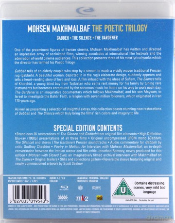 Mohsen Makhmalbaf: The Poetic Trilogy (Dywan / Cisza / Ogrodnik) [2xBlu-Ray]