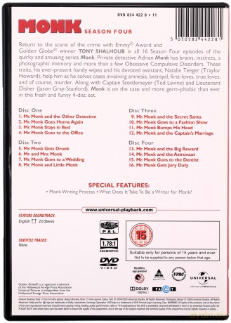 Monk Complete Series (Detektyw Monk) [34DVD]