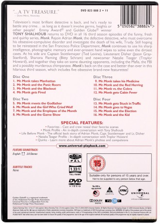 Monk Complete Series (Detektyw Monk) [34DVD]