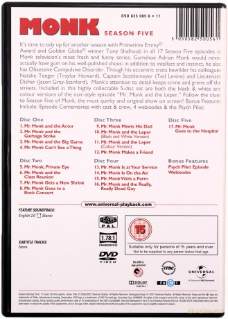 Monk Complete Series (Detektyw Monk) [34DVD]