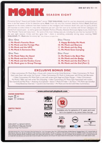 Monk Complete Series (Detektyw Monk) [34DVD]