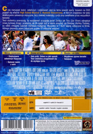 High School Musical 2 edycja rozszerzona (Disney) [DVD]