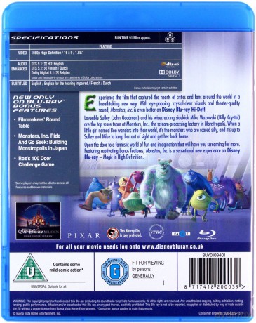 Monsters Inc (Potwory i spółka) [2xBlu-Ray]