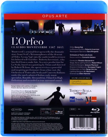 Teatro Alla Scalaalessandrini: Monteverdilorfeo [Blu-Ray]