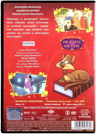 Najpiękniejsze basnie i legendy: Doktor Jekyll i Pan Hyde [DVD]