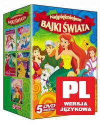 Najpiękniejsze Bajki Świata: Anastazja / Małe anioły / Cygańska balerina / Trzy misie / Mała syrenka BOX [5DVD]