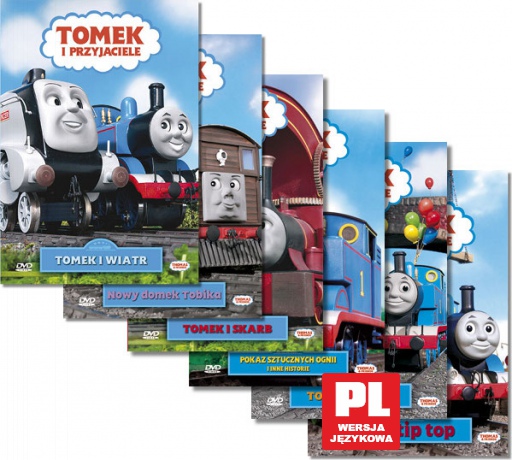 Tomek i przyjaciele: Tomek i skarb / Tomek i wiatr / Nowy domek Tobika / Na tip top / Tomek i cyrk / Tomek i pokaz sztucznych ogni [6DVD]