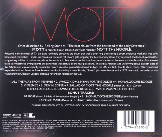 Mott The Hoople: Mott [CD]