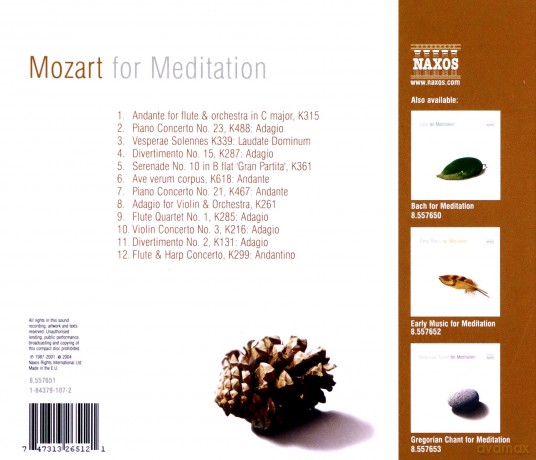 Mozart For Meditation [CD]
