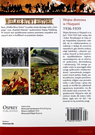 Wielkie Bitwy Historii 35: Wojna domowa w Hiszpanii 1936 - 1939 r. [książka]+[DVD]